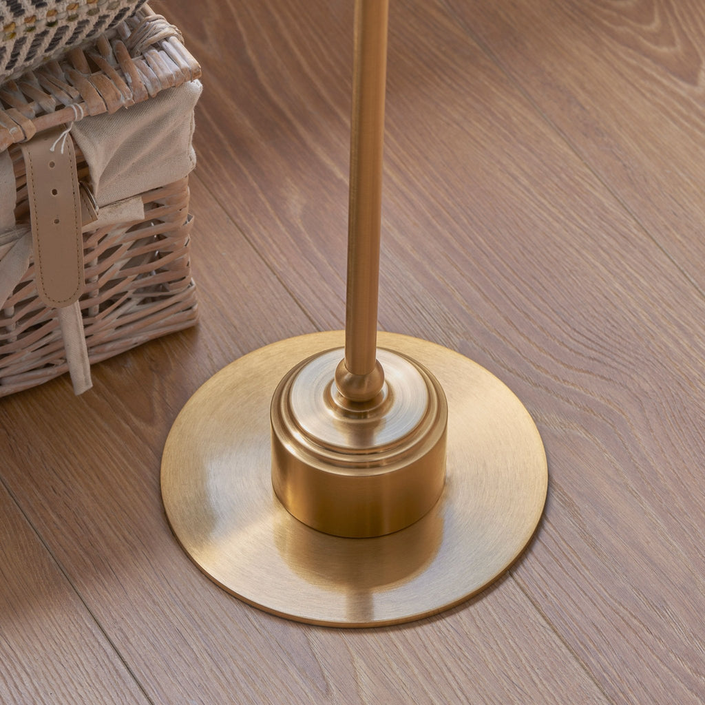 Maximus Warm Brass Rechargable Floor Lamp - 30 Hours! - Distinctly Living