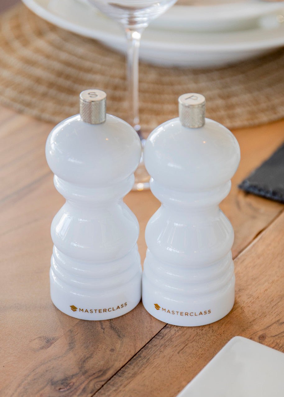 Mini White Salt and Pepper Mills - Pair - Distinctly Living