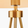 Mola Brushed Brass Metal Tripod - Table Lamp - Distinctly Living