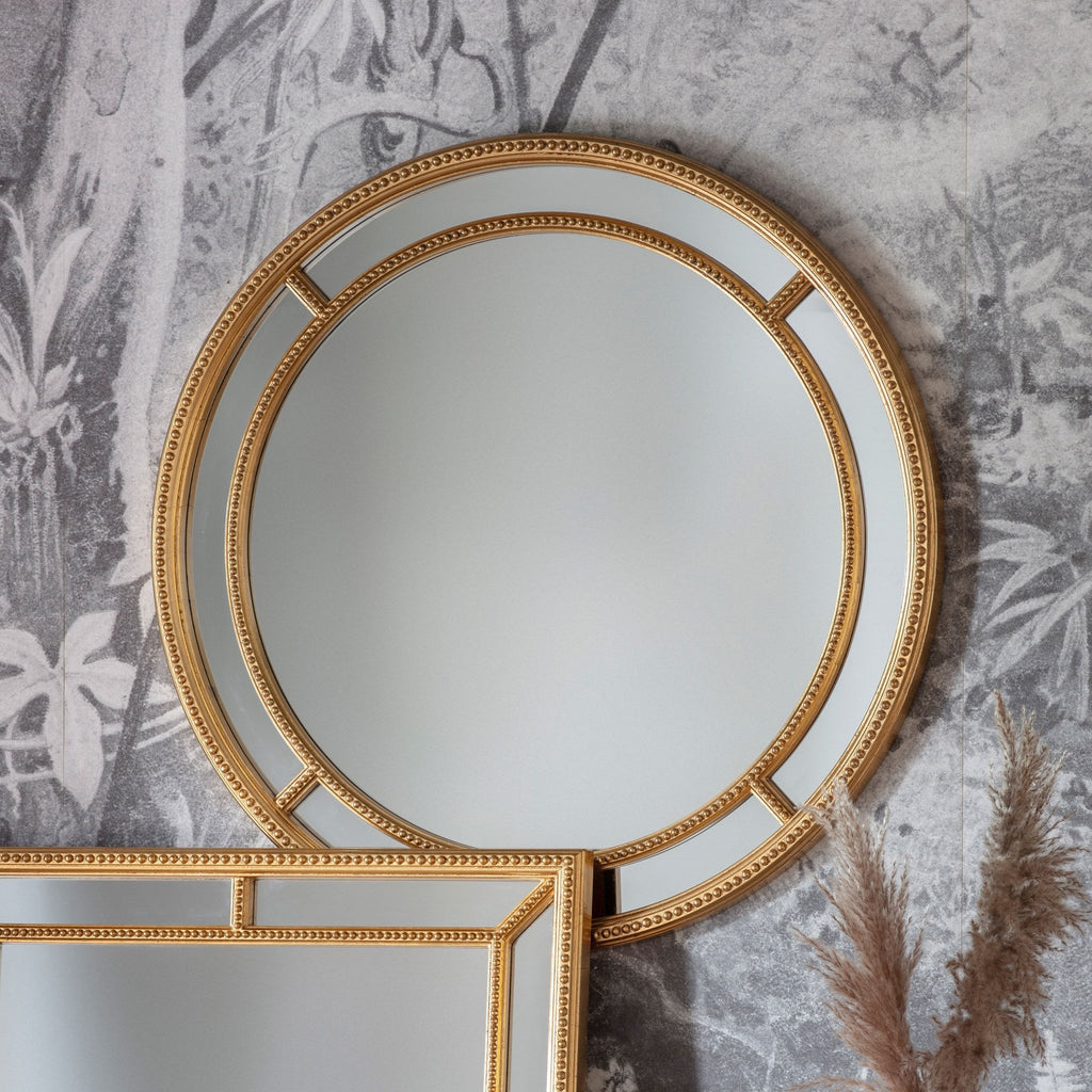 Molina Round Mirror Gold - Distinctly Living