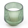 Olive Green Large Ridged Candle Sicilian Basil & Wild Lemon - Distinctly Living