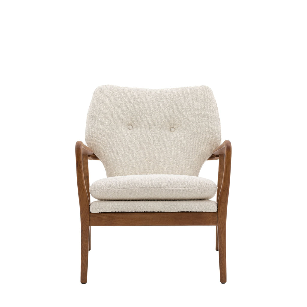 Oslo Arm Chair - Green, Ochre, Leather or Cream - Distinctly Living