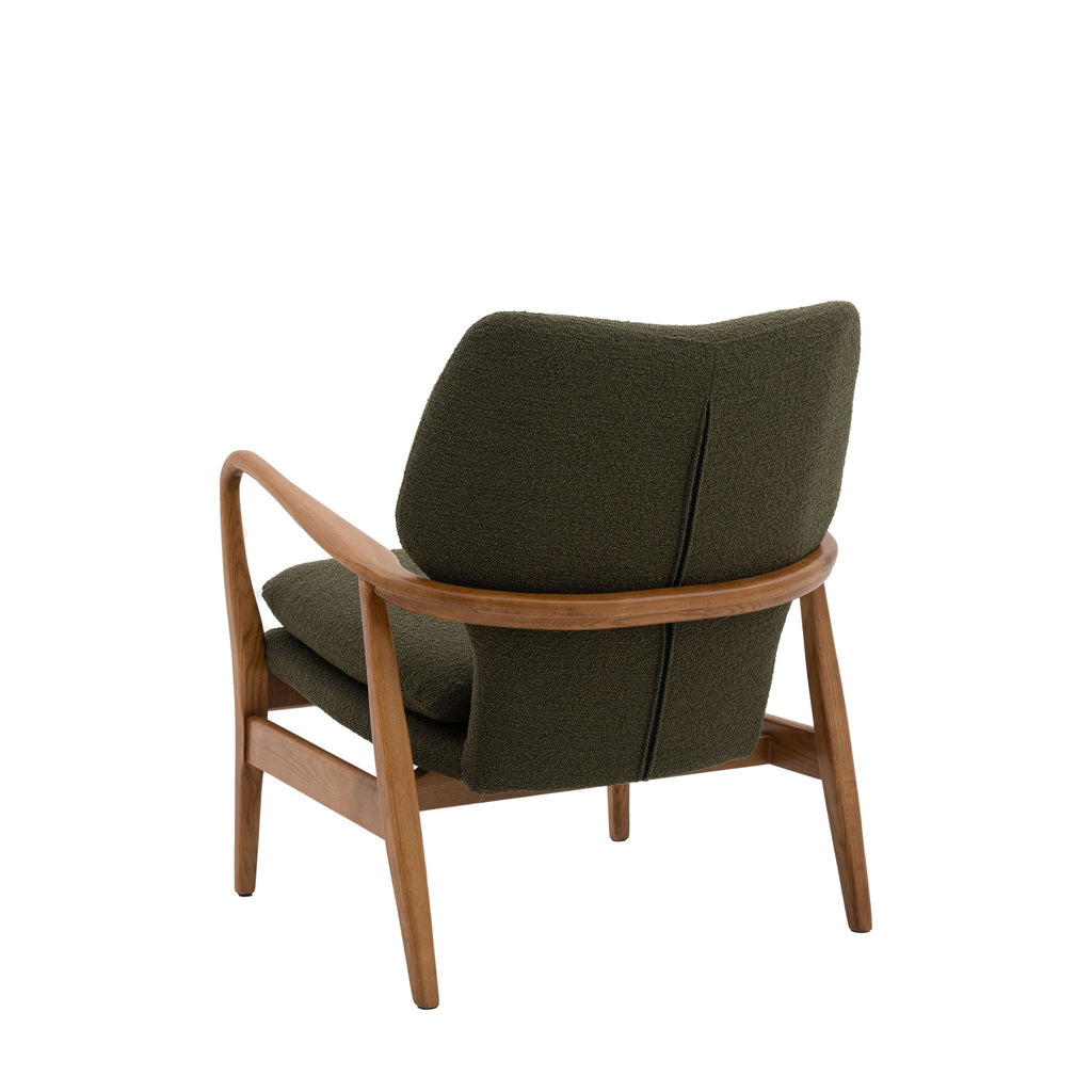 Oslo Arm Chair - Green, Ochre, Leather or Cream - Distinctly Living