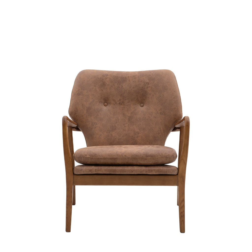 Oslo Arm Chair - Green, Ochre, Leather or Cream - Distinctly Living