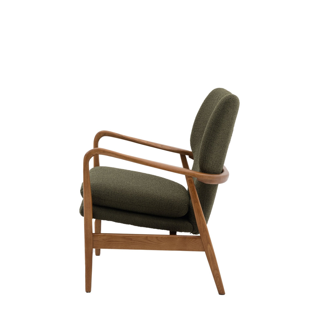 Oslo Arm Chair - Green, Ochre, Leather or Cream - Distinctly Living