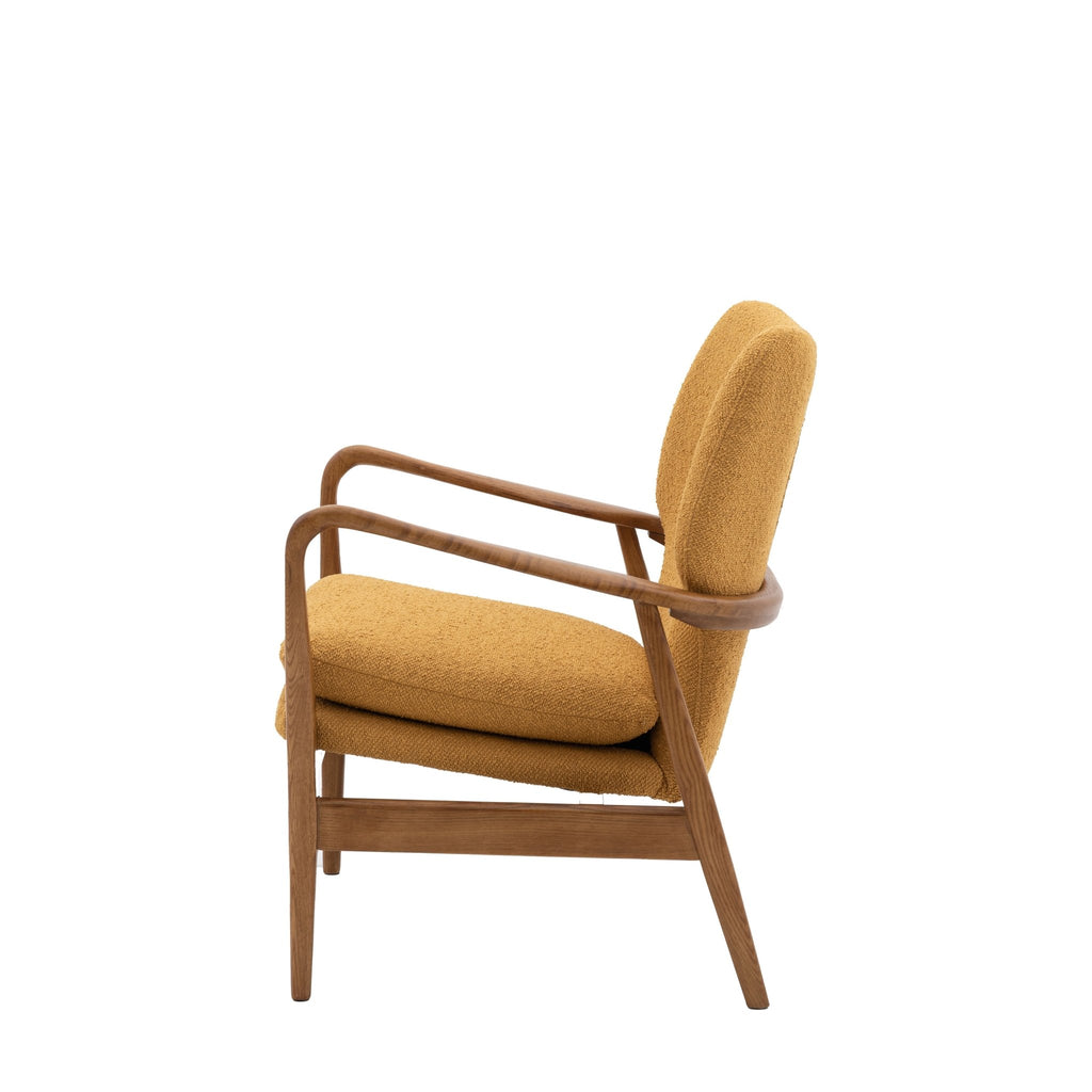 Oslo Arm Chair - Green, Ochre, Leather or Cream - Distinctly Living