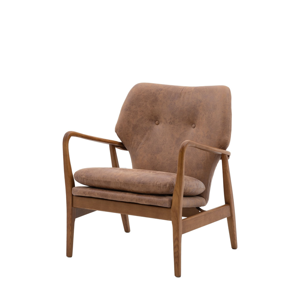 Oslo Arm Chair - Green, Ochre, Leather or Cream - Distinctly Living