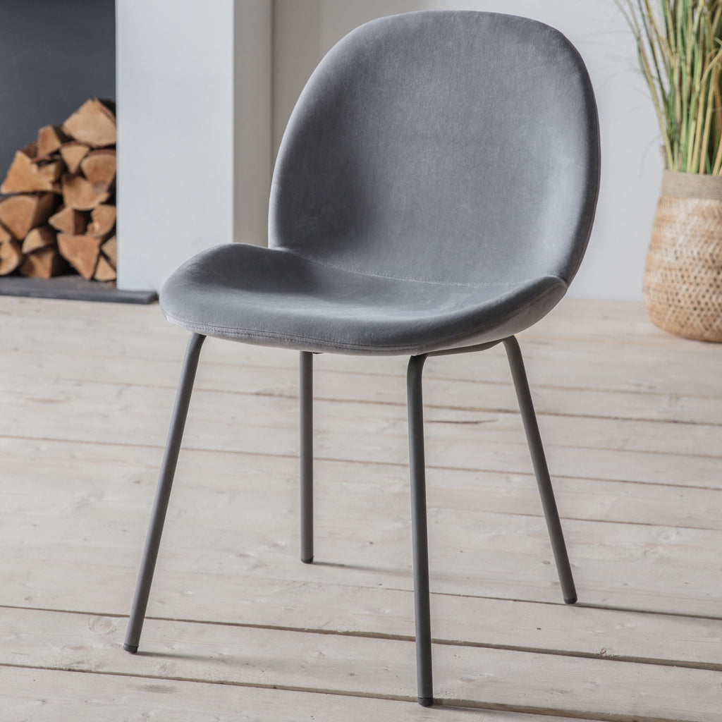 Pair of Palermo Dining Chair - Dark Grey or Light Grey - Distinctly Living