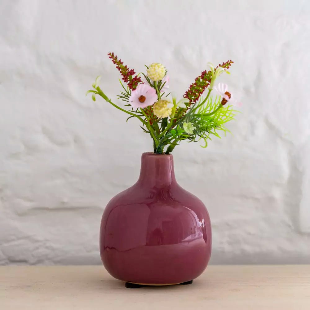 Pottery Stem Vases - Carious Colours - Distinctly Living