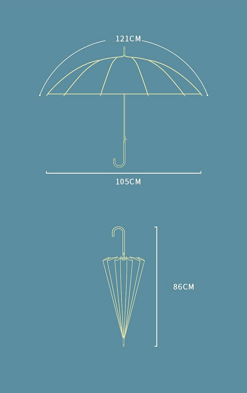 Push Button Pastel Umbrella - Distinctly Living