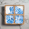 Quad Quare Wooden Fish Nibble Dish - Distinctly Living