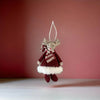 Red Xmas Mouse with Stripy Scarf - Distinctly Living