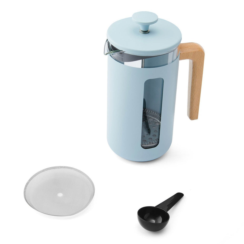 Retro Cafetiere - Sky Blue - Large - Distinctly Living