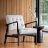 Rex Armchair - Slate Linen or Leather - Distinctly Living