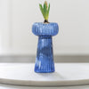 Ribbed Hyacinth Vase Inky Blue - Distinctly Living