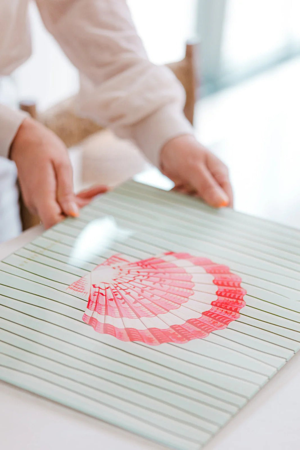 Scallop Shell Glass Worktop Saver - Distinctly Living