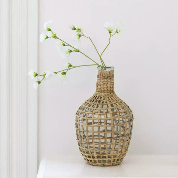 Seagrass Wrapped Vase - Distinctly Living