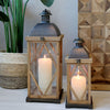 Set of 2 Large Nordic Candle Lanterns - Distinctly Living