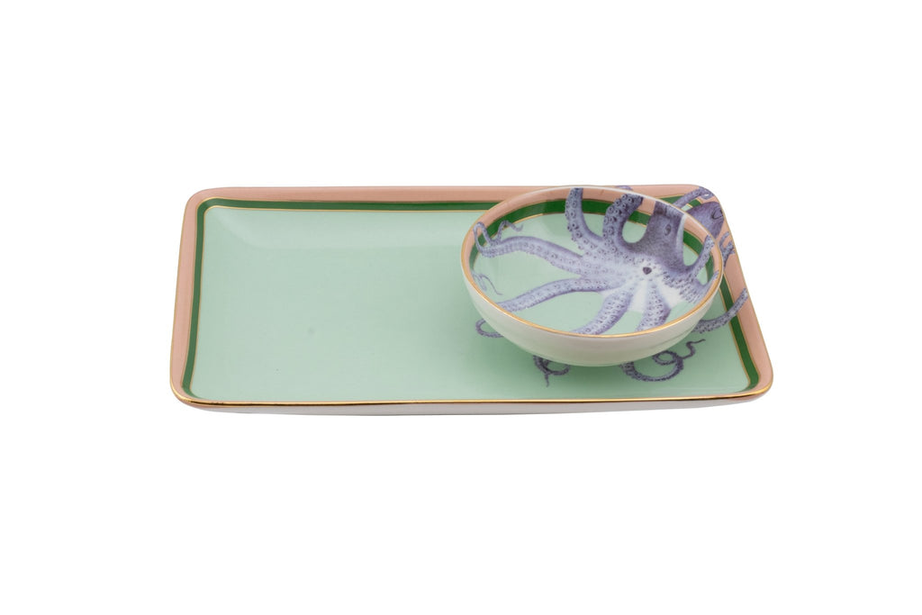 Set of 2 Sushi Plates, Dip Bowls & Chopsticks - Distinctly Living