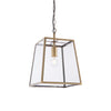 Single Glasshouse Pendant - Polished Nickel or Antique Brass - Distinctly Living