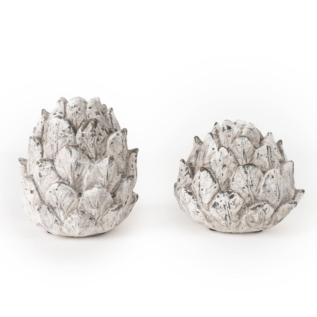 Small Artichoke Candleholder - Stone 4PK - Distinctly Living