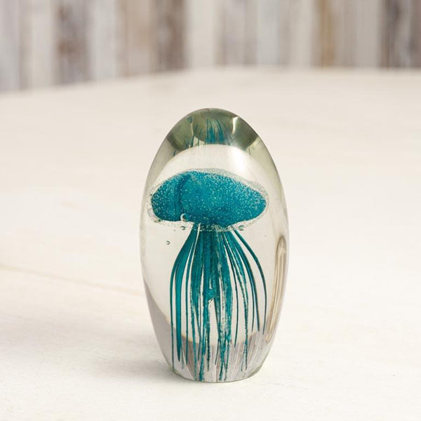 Small Blue Jellyfish Paperweight - Distinctly Living