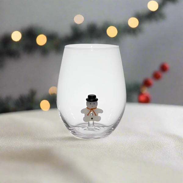 Snowman Glass - Distinctly Living