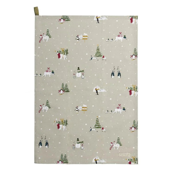 Snowy Arctic Animals - Tea Towel - Distinctly Living