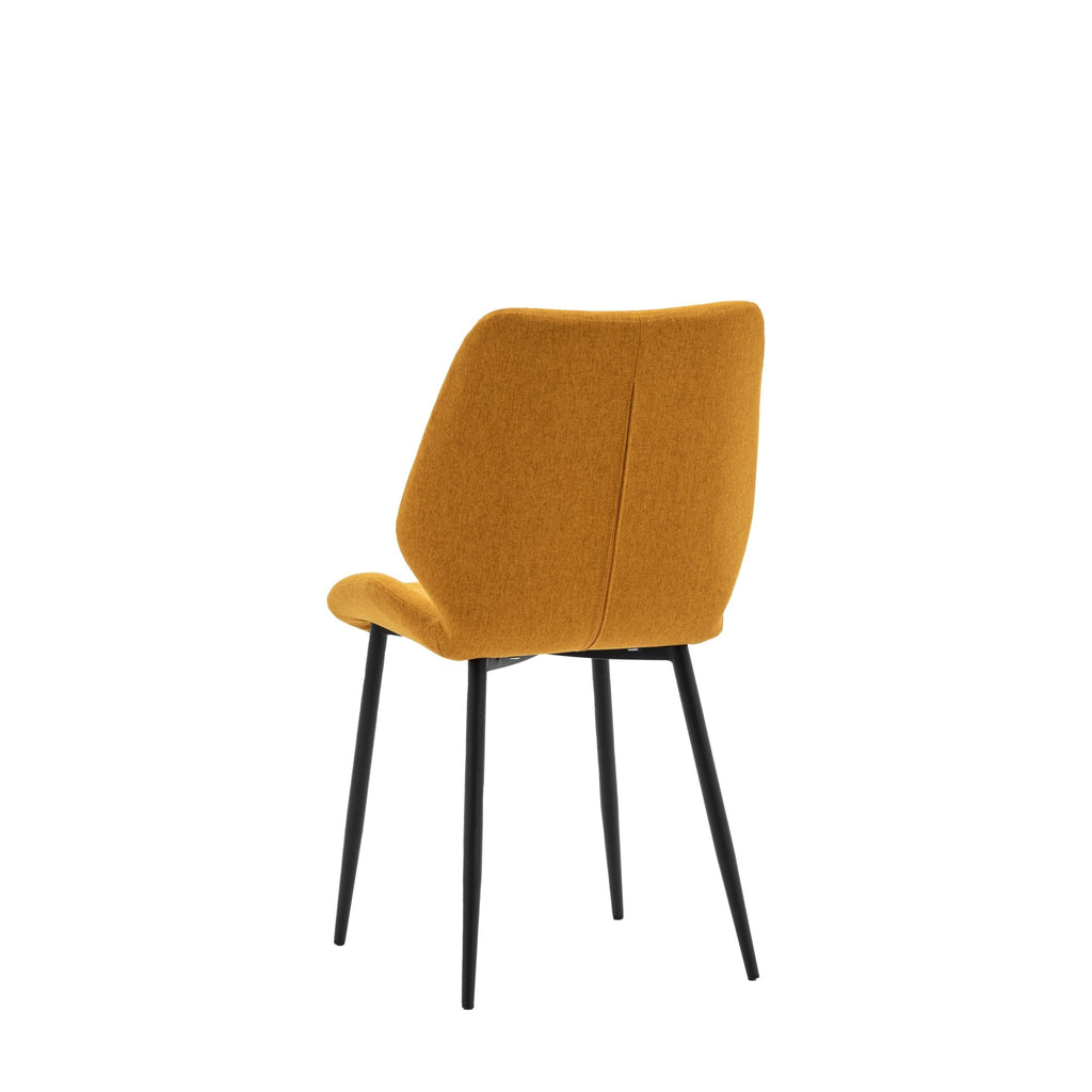 Stitch Dining Chair - Grey, Ochre, Green or Brown - Distinctly Living