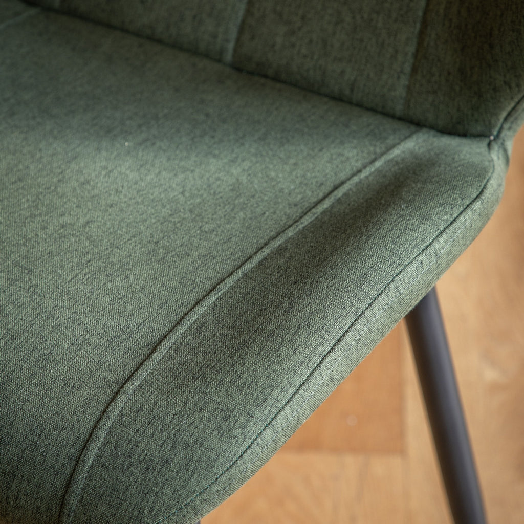 Stitch Dining Chair - Grey, Ochre, Green or Brown - Distinctly Living