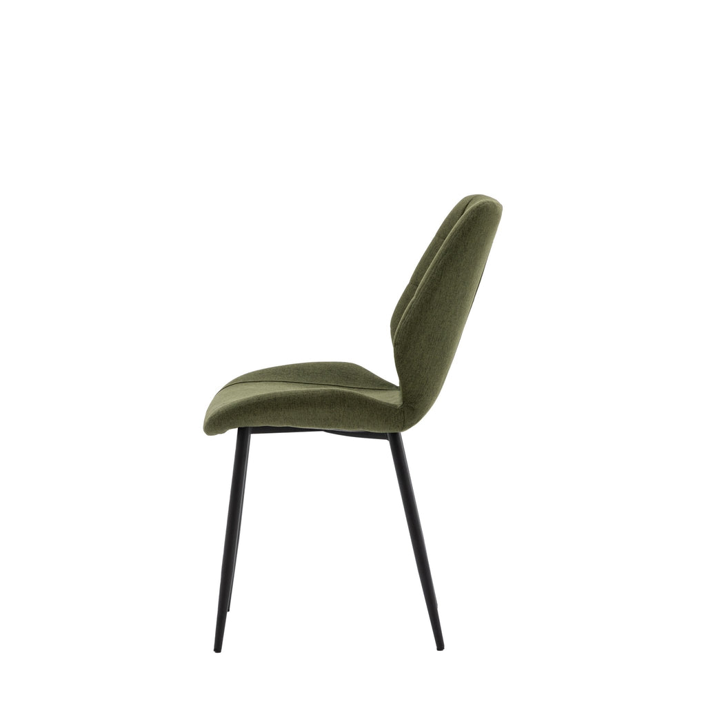 Stitch Dining Chair - Grey, Ochre, Green or Brown - Distinctly Living