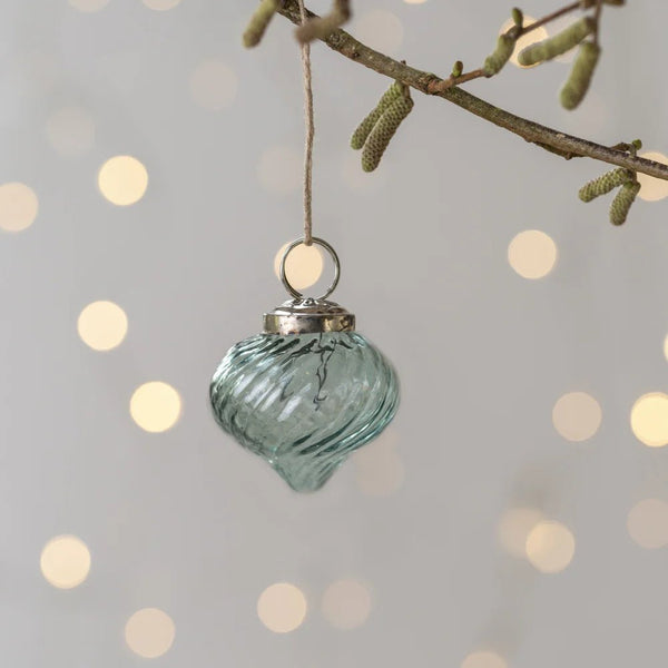 Swirl Aqua Bauble - Distinctly Living