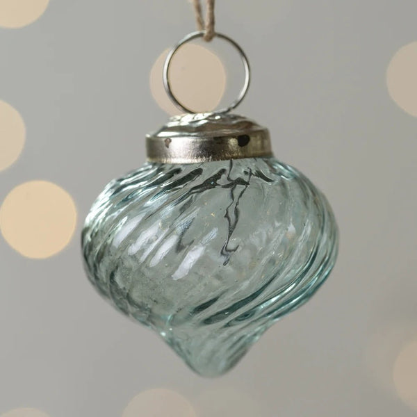 Swirl Aqua Bauble - Distinctly Living