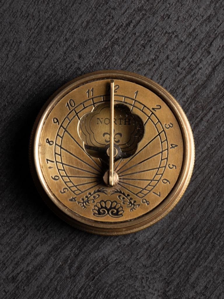 Travel Compass With Sundial - Distinctly Living