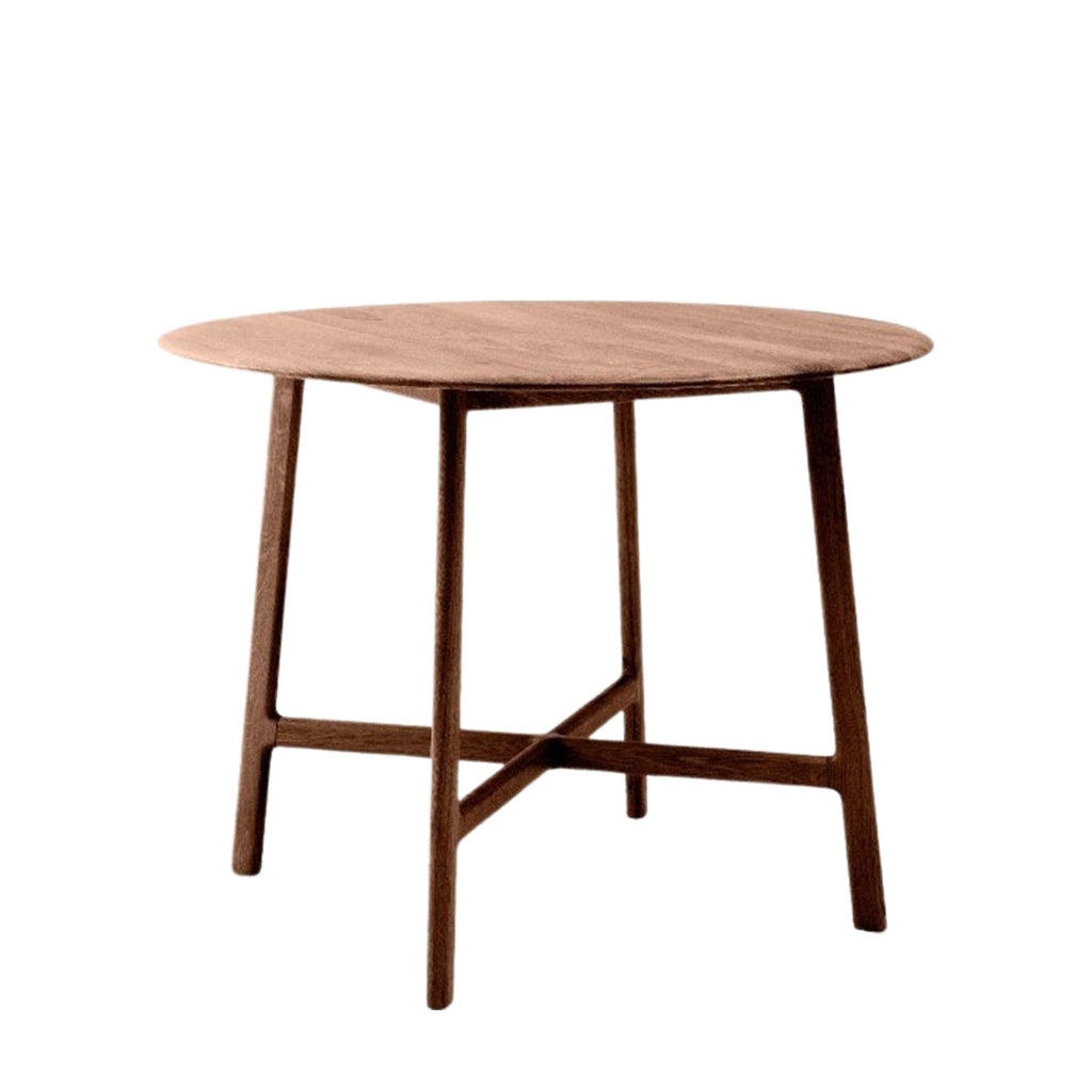 Valencia Round Dining Table in Oak or Walnut - Distinctly Living