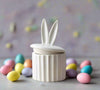 White Bunny Ears Storage Pot - Distinctly Living