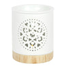 White Mandala Filigree Circle - Wax Warmer - Distinctly Living