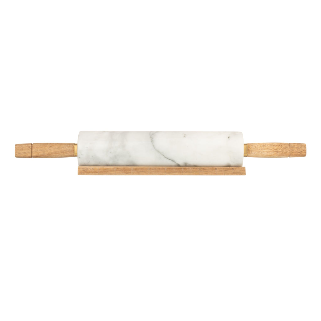 White Marble Rolling Pin - Distinctly Living