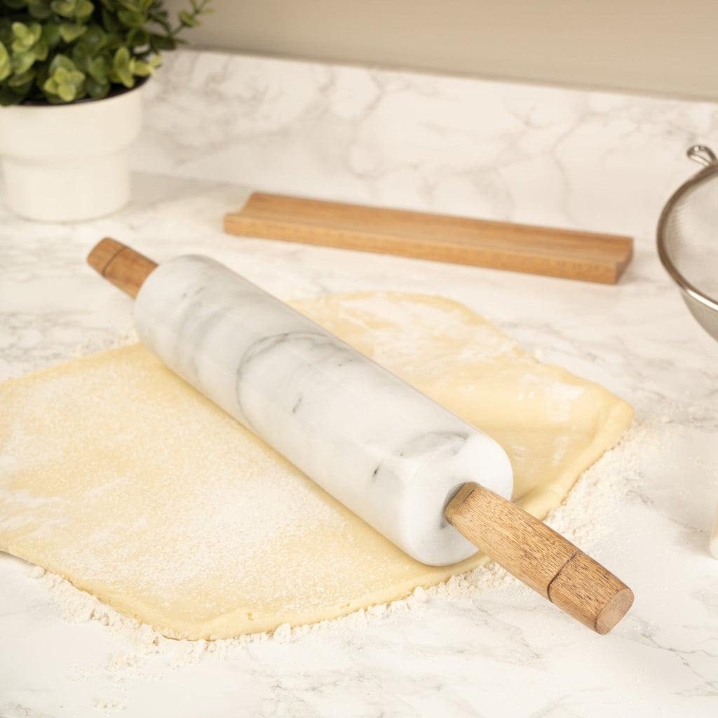 White Marble Rolling Pin - Distinctly Living