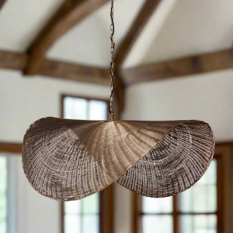 Woven Iron Pendant - Distinctly Living