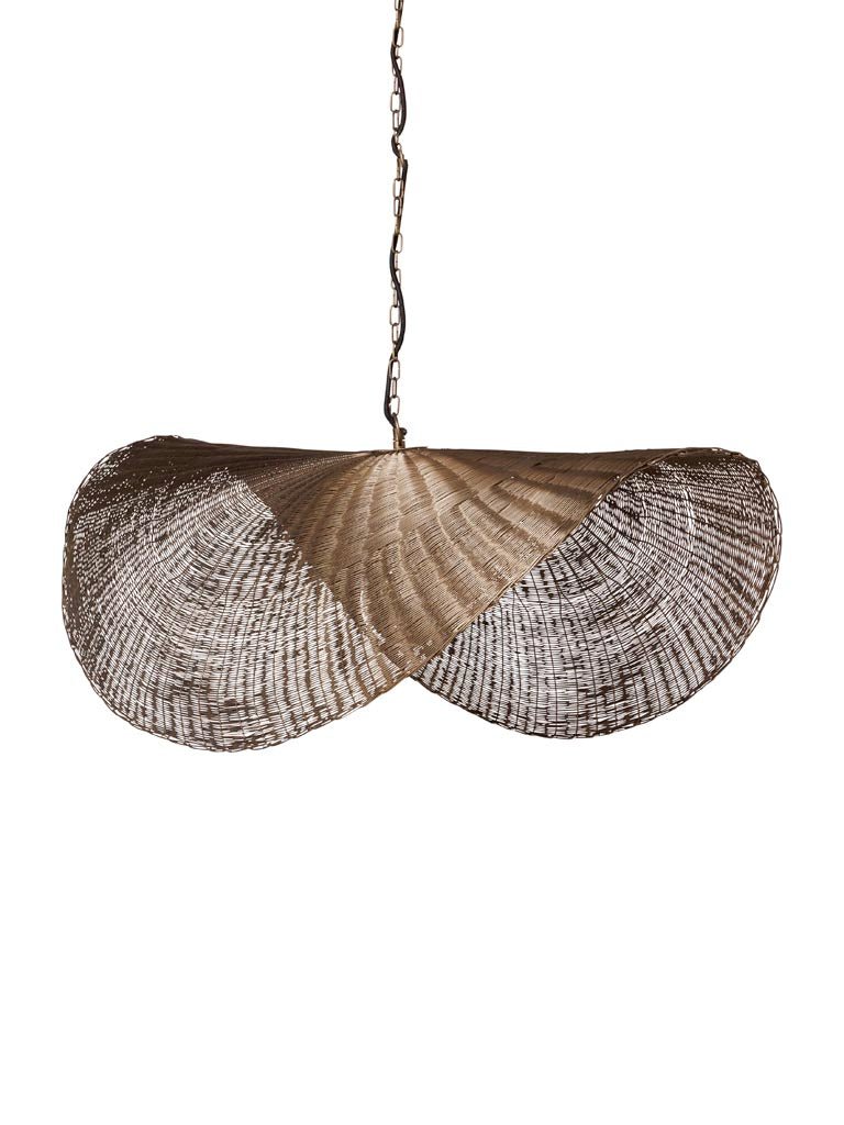 Woven Iron Pendant - Distinctly Living