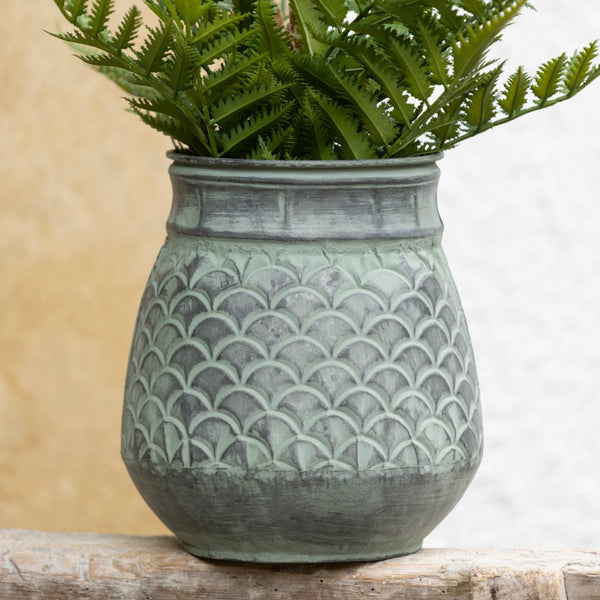 Zinc Mermaid Planter - Distinctly Living