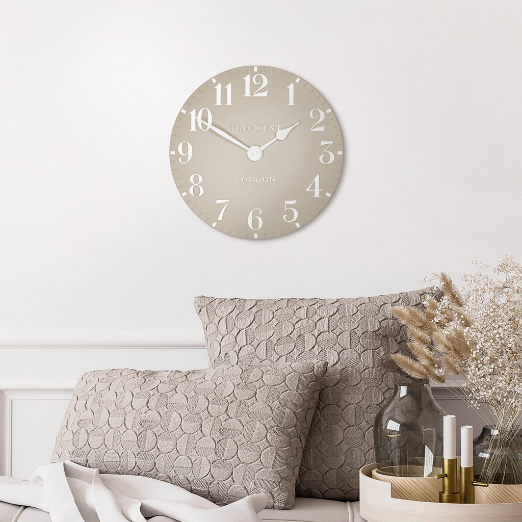 12'' Arabic Wall Clock Sand - Distinctly Living