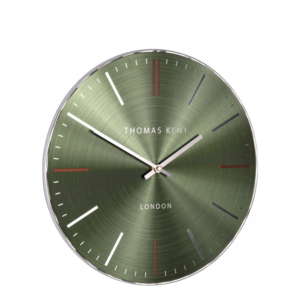 14" Bistro Wall Clock Emerald - Distinctly Living