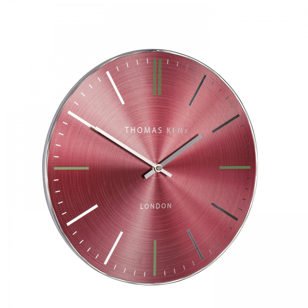 14"" Bistro Wall Clock Ruby - Distinctly Living