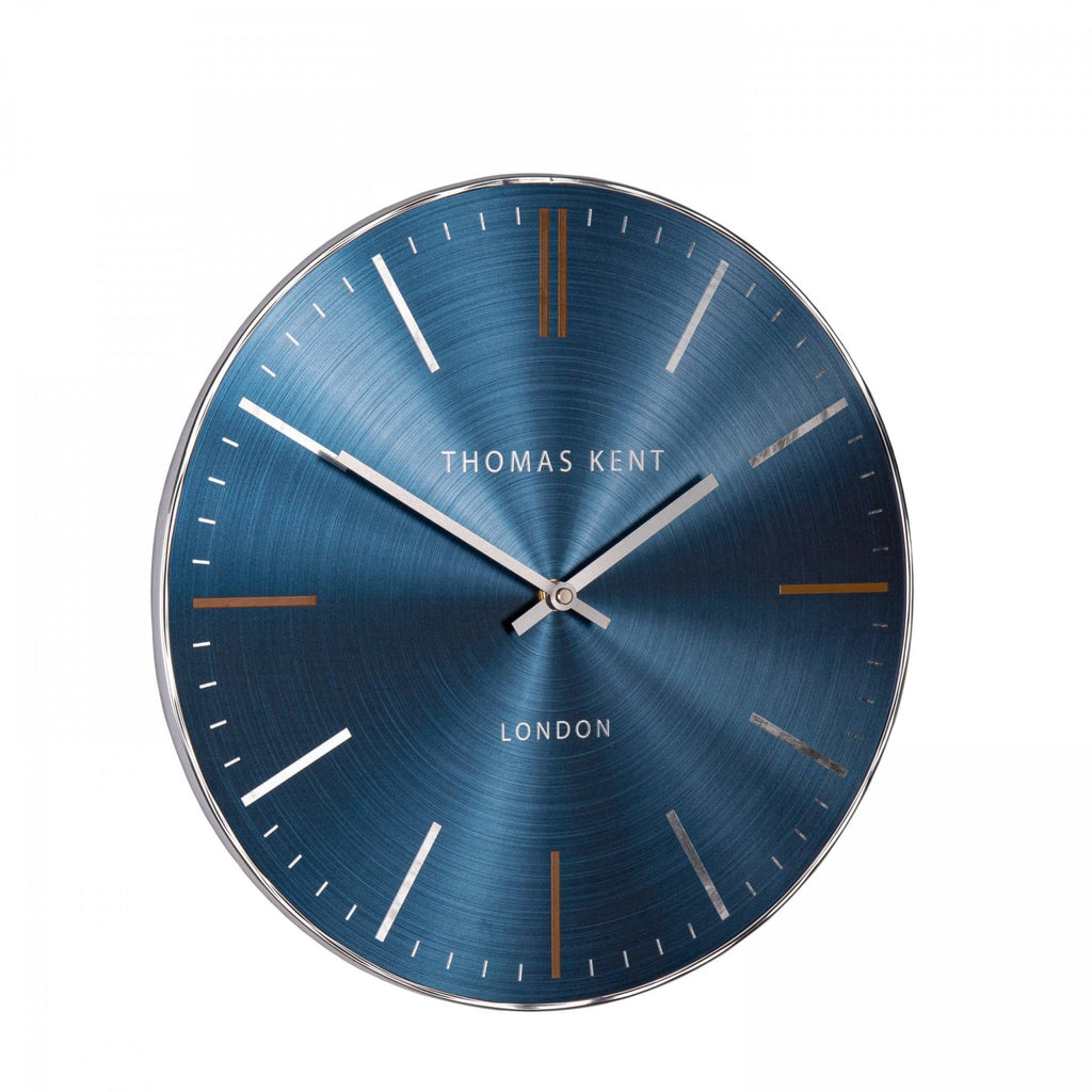 14" Bistro Wall Clock Sapphire - Distinctly Living