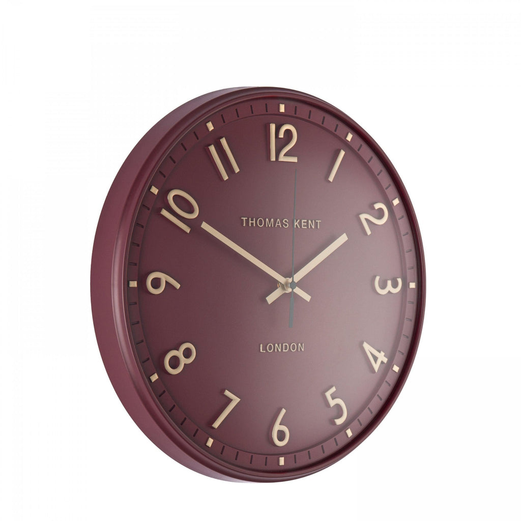 14" Tresco Wall Clock Berry - Distinctly Living