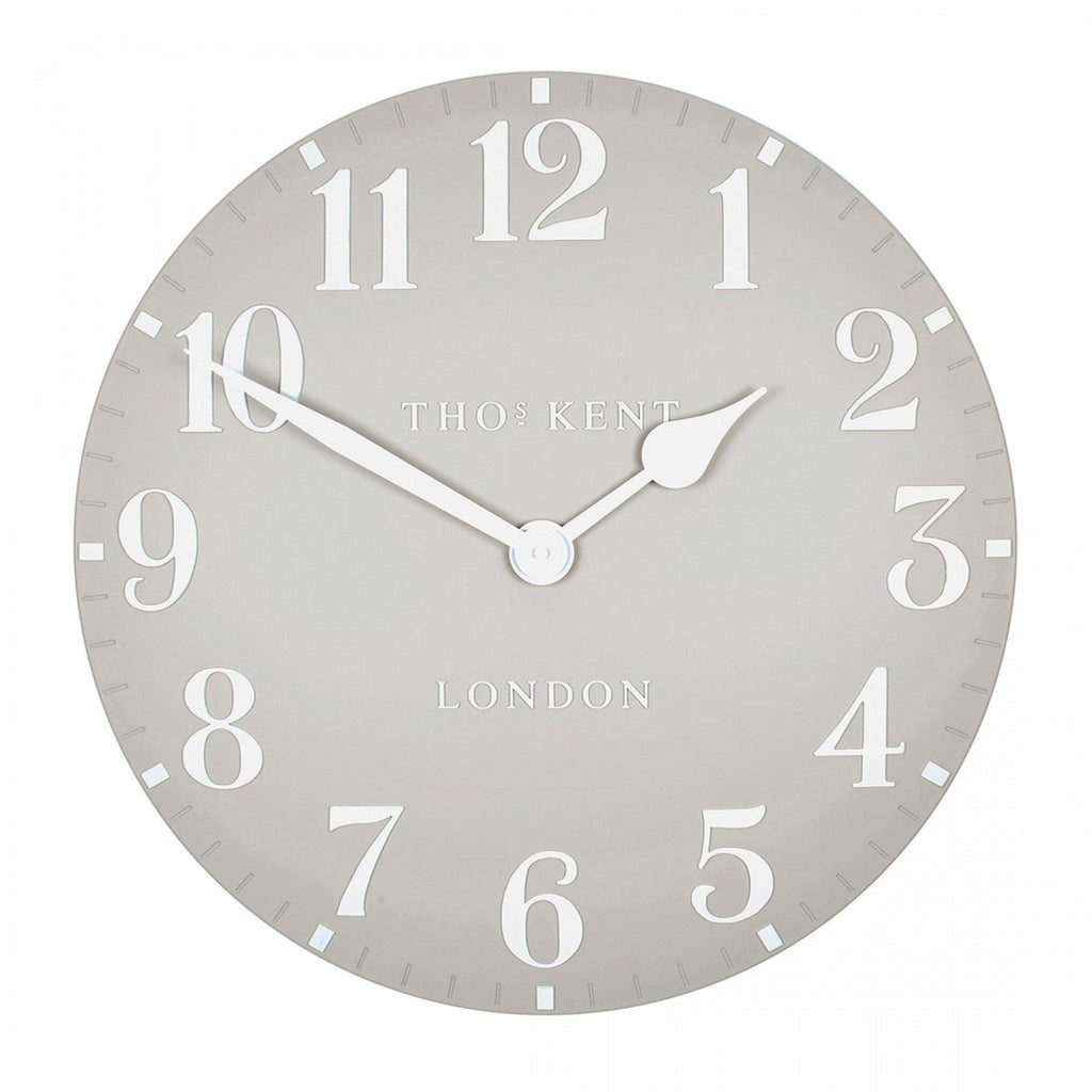 20" Arabic Wall Clock Dove Grey - Distinctly Living 