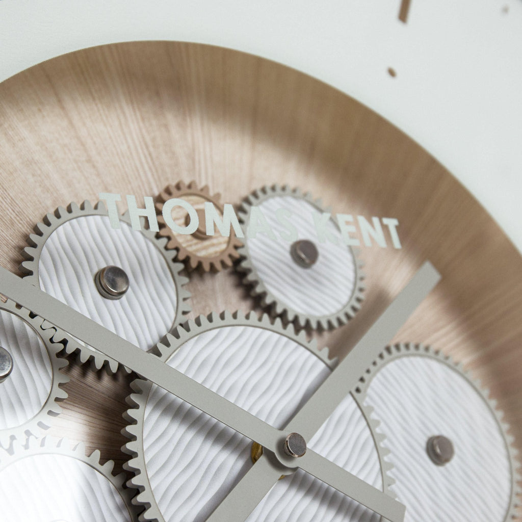 21" Clocksmith Wall Clock Cog Ivory - Distinctly Living