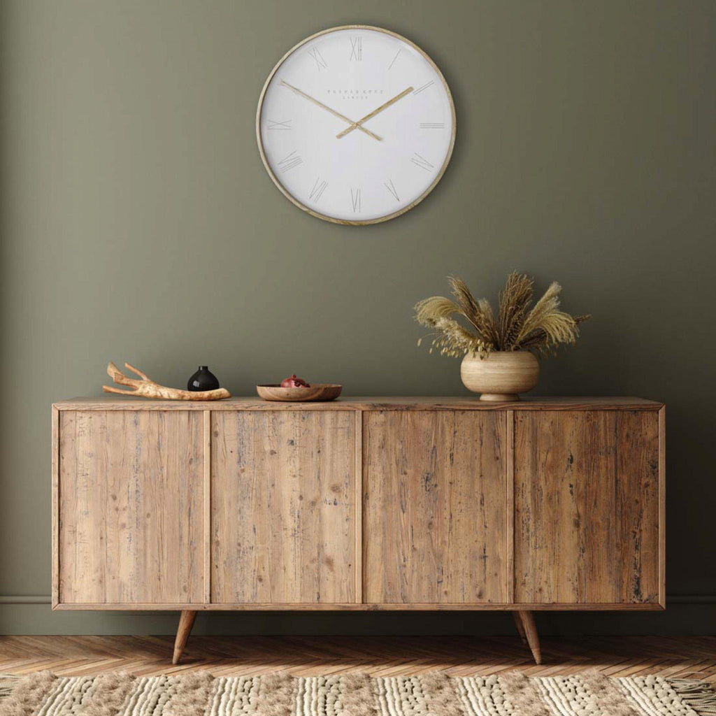 21"" Nordic Wall Clock Tofu - Distinctly Living